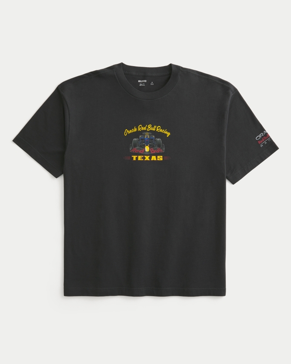Recht T-shirt met Oracle Red Bull Racing-print