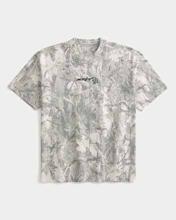 Men's Boxy Heavyweight Camo Dodge Challenger SRT Graphic Tee