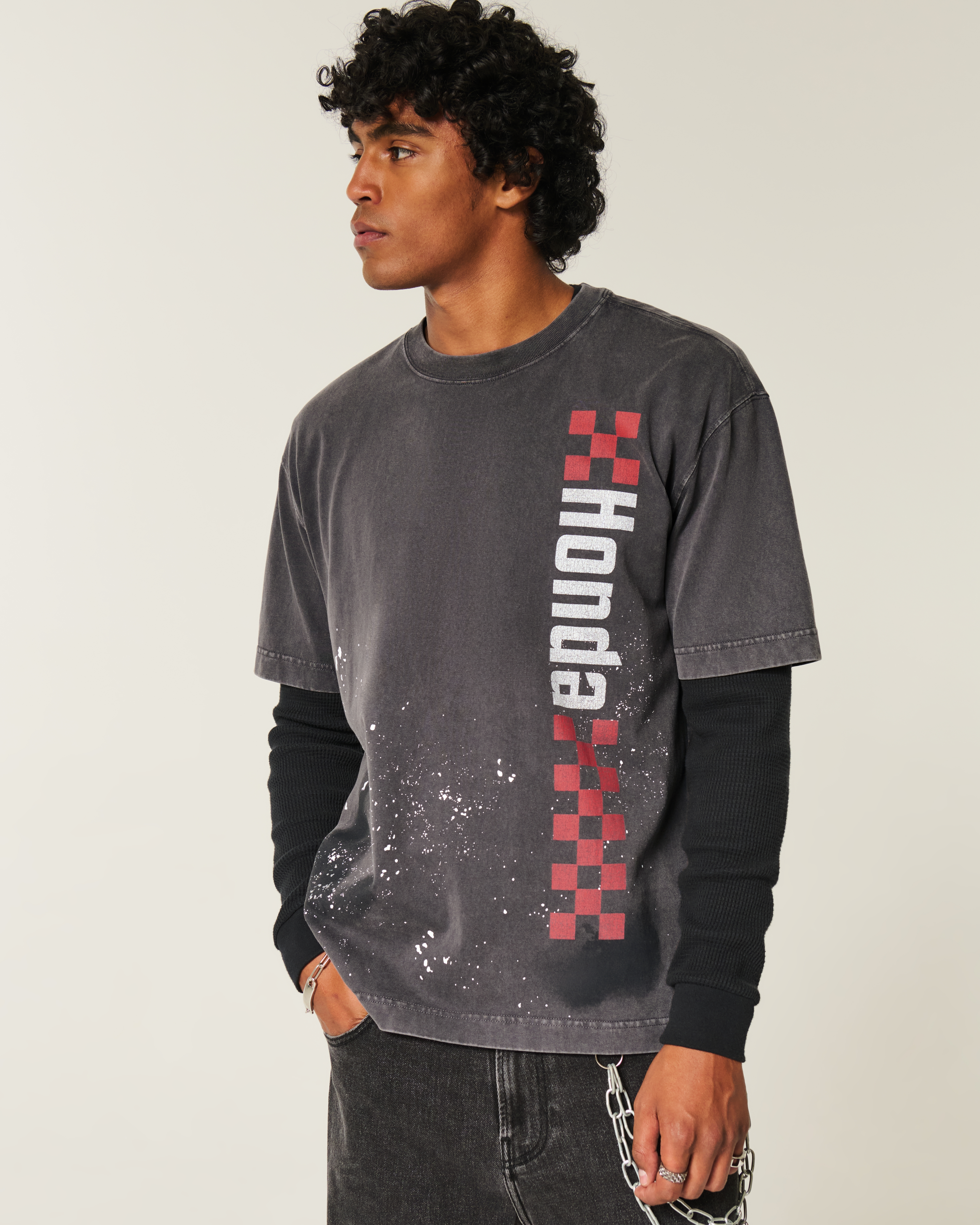 Boxy Heavyweight Honda Graphic Tee