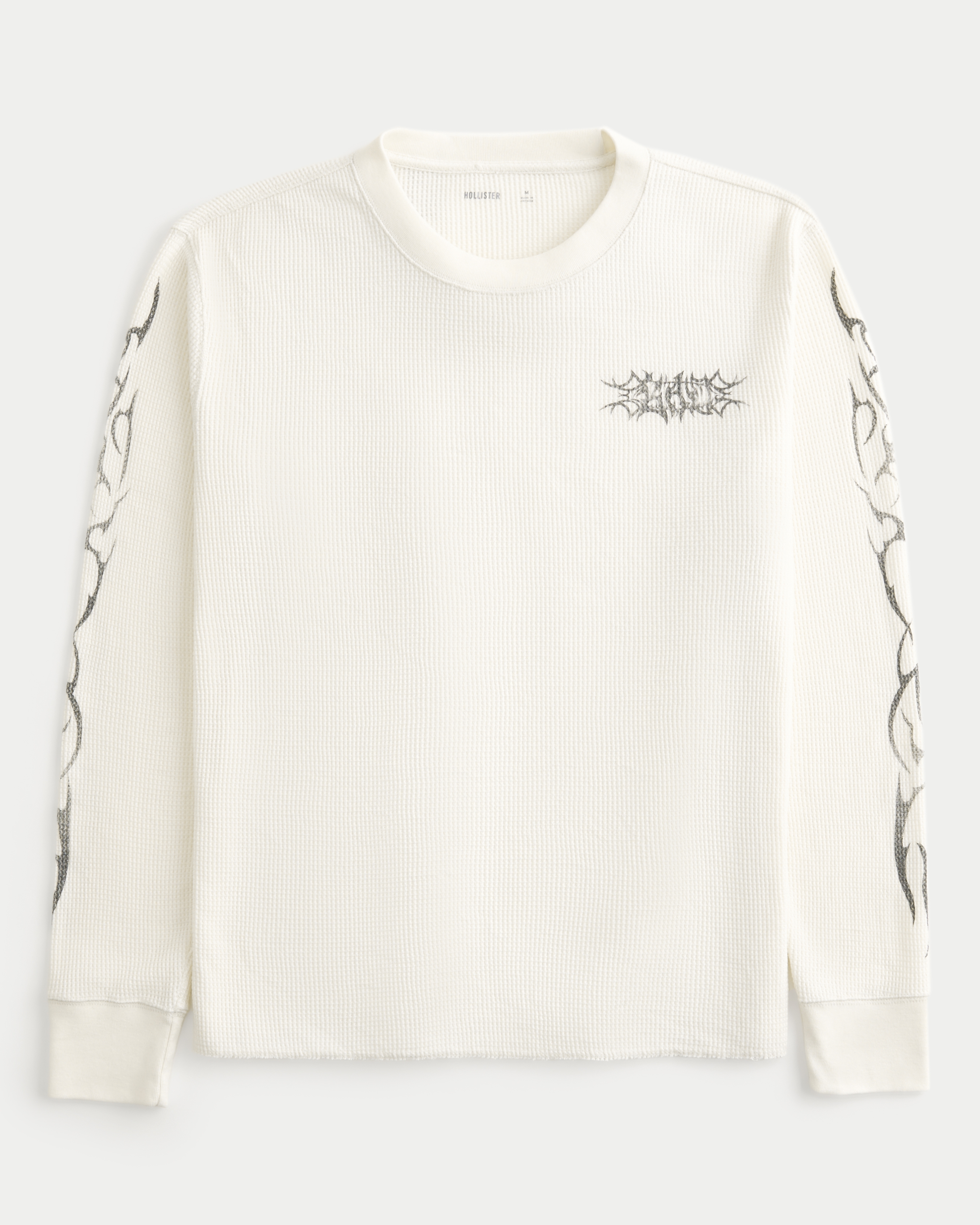 Graffiti Graphic Thermal Crew Shirt