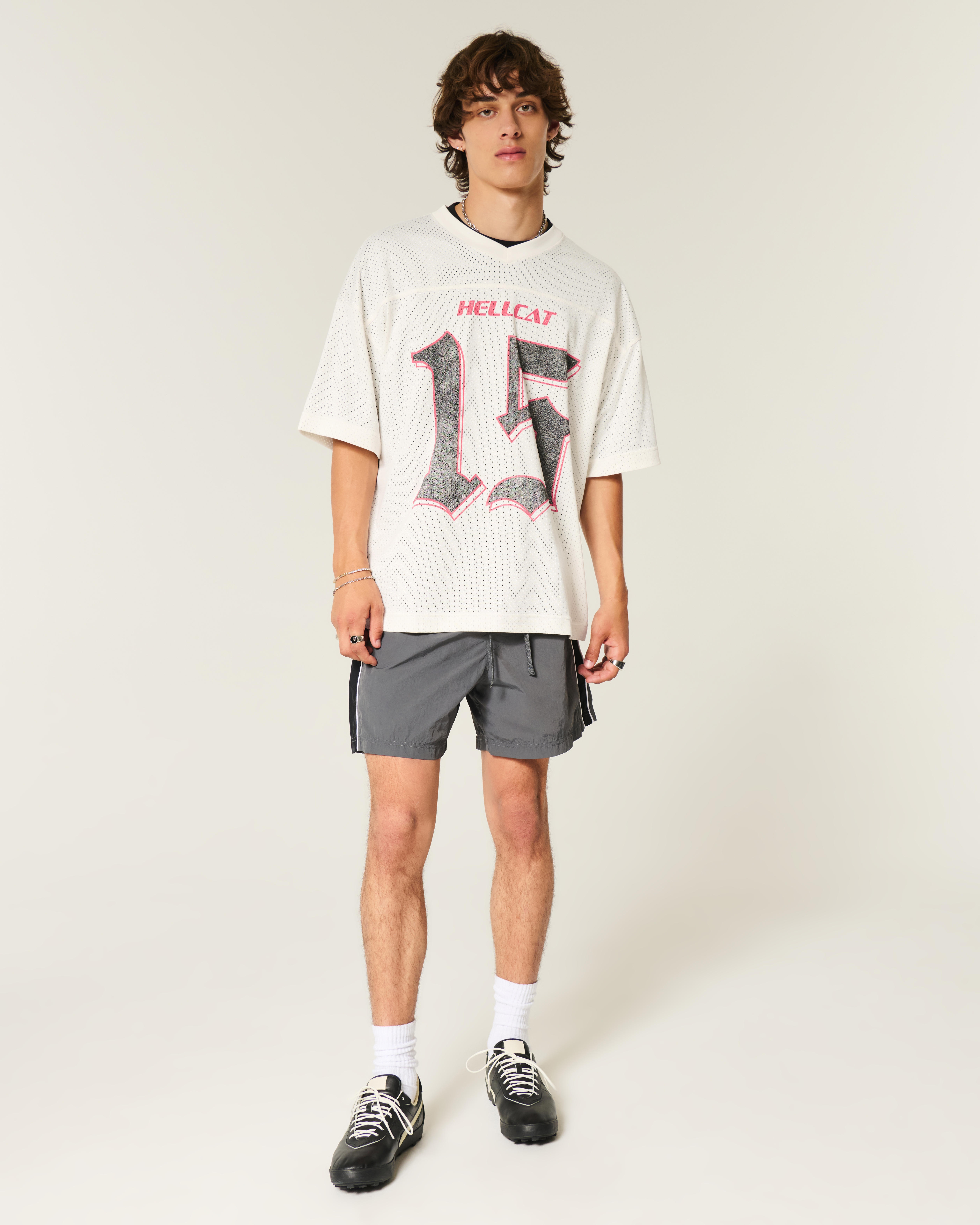 Hollister★半袖 クルーネック Dodge Hellcat メッシュ Tシャツ Hollister☆半袖 クルーネック Dodge Hellcat メッシュ Tシャツ