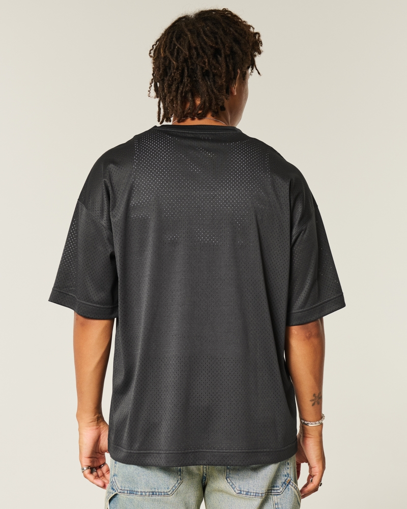 Baggy Pattern Graphic Football Jersey