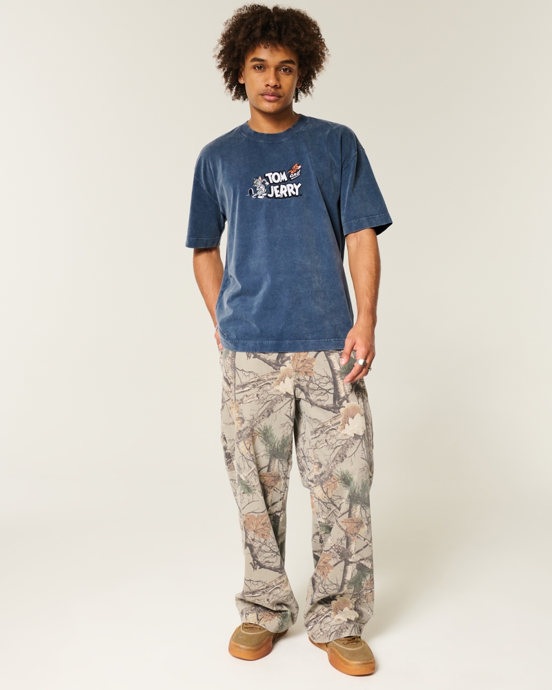 Boxy Heavyweight Tom and Jerry Graphic Tee