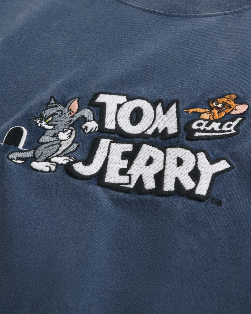 Boxy Heavyweight Tom and Jerry Graphic Tee