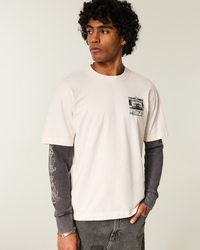 Men's Boxy Heavyweight Dodge Challenger SRT Hellcat Graphic Tee