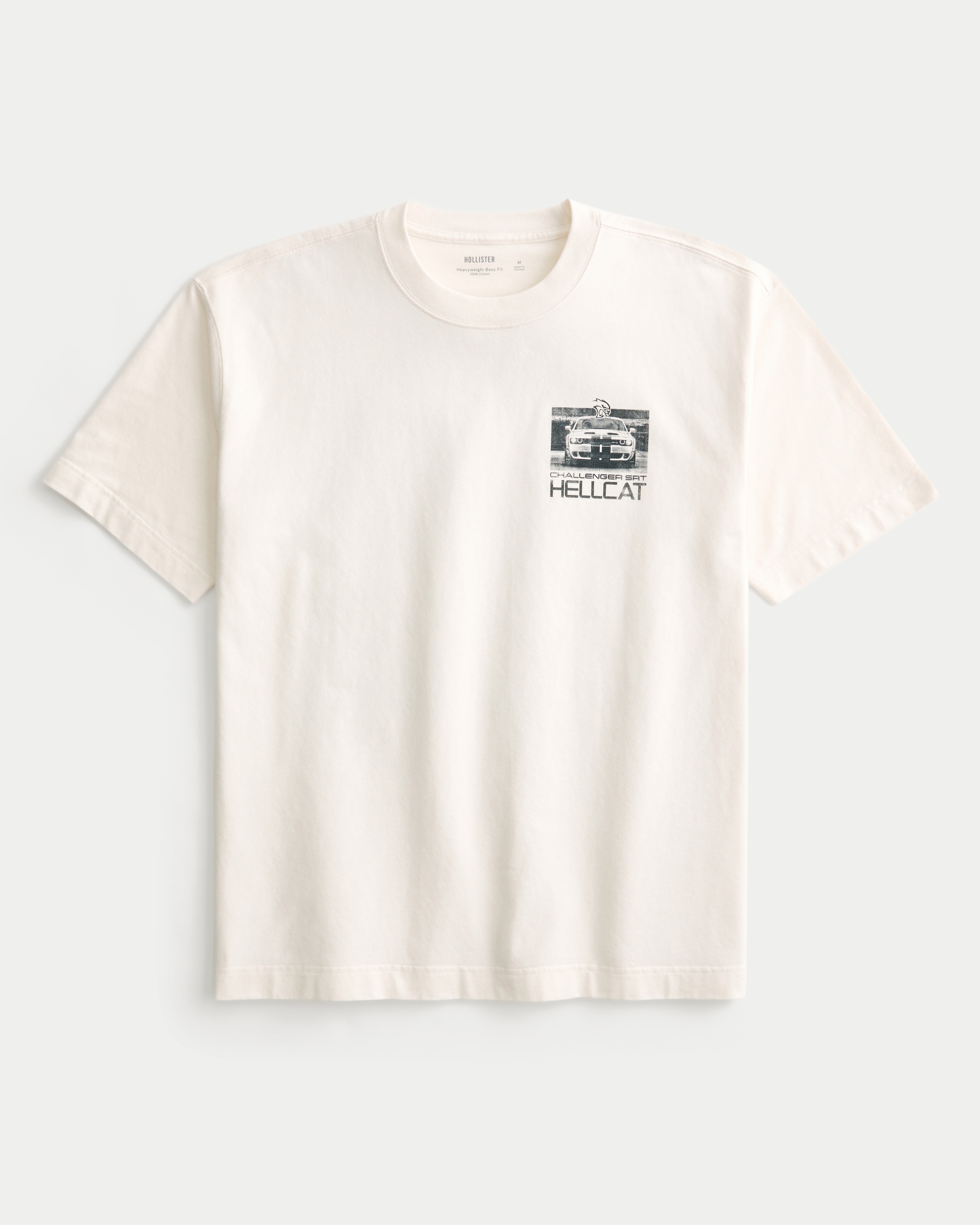 Boxy Heavyweight Dodge Challenger SRT Hellcat Graphic Tee