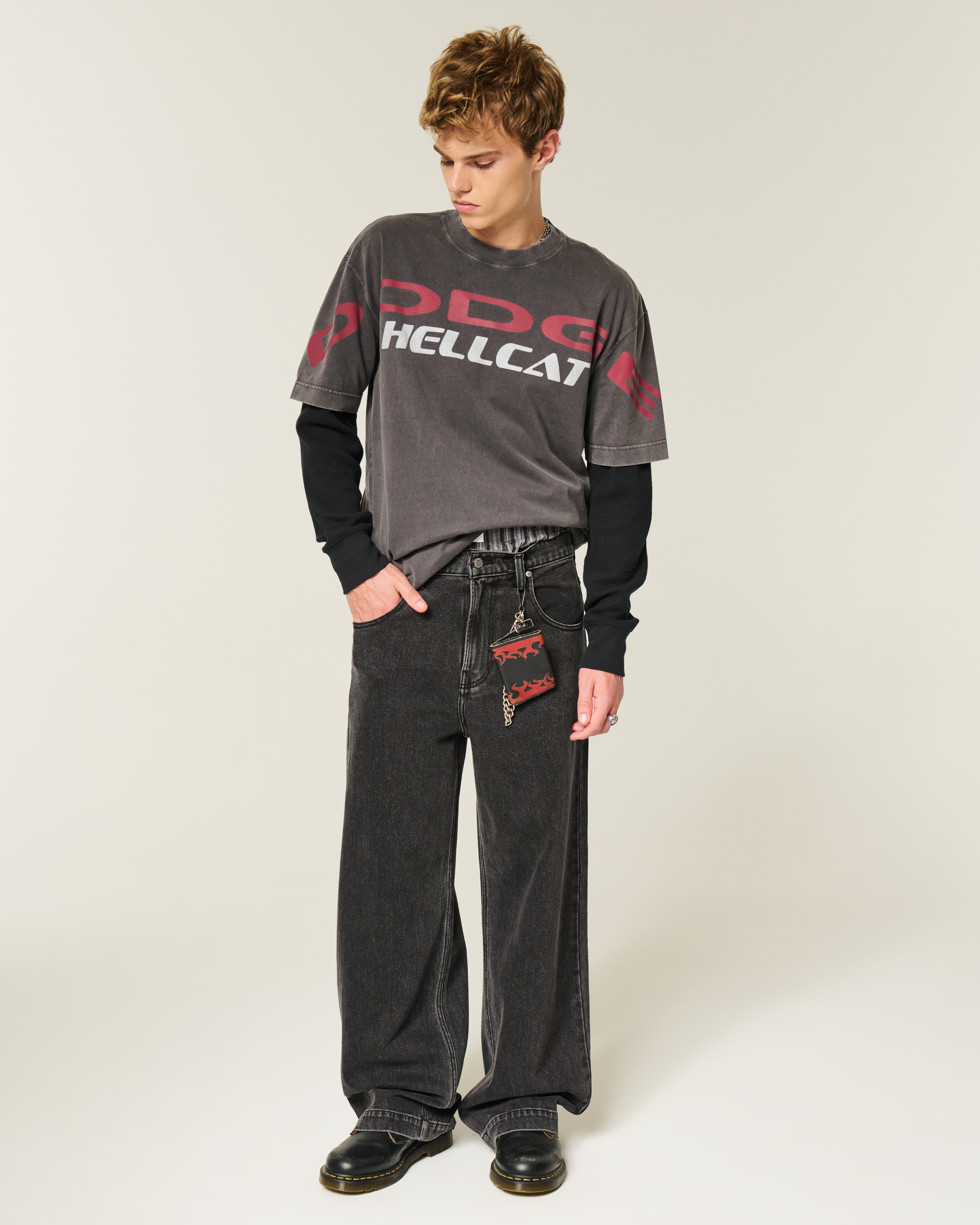 Boxy Heavyweight Dodge Hellcat Graphic Tee