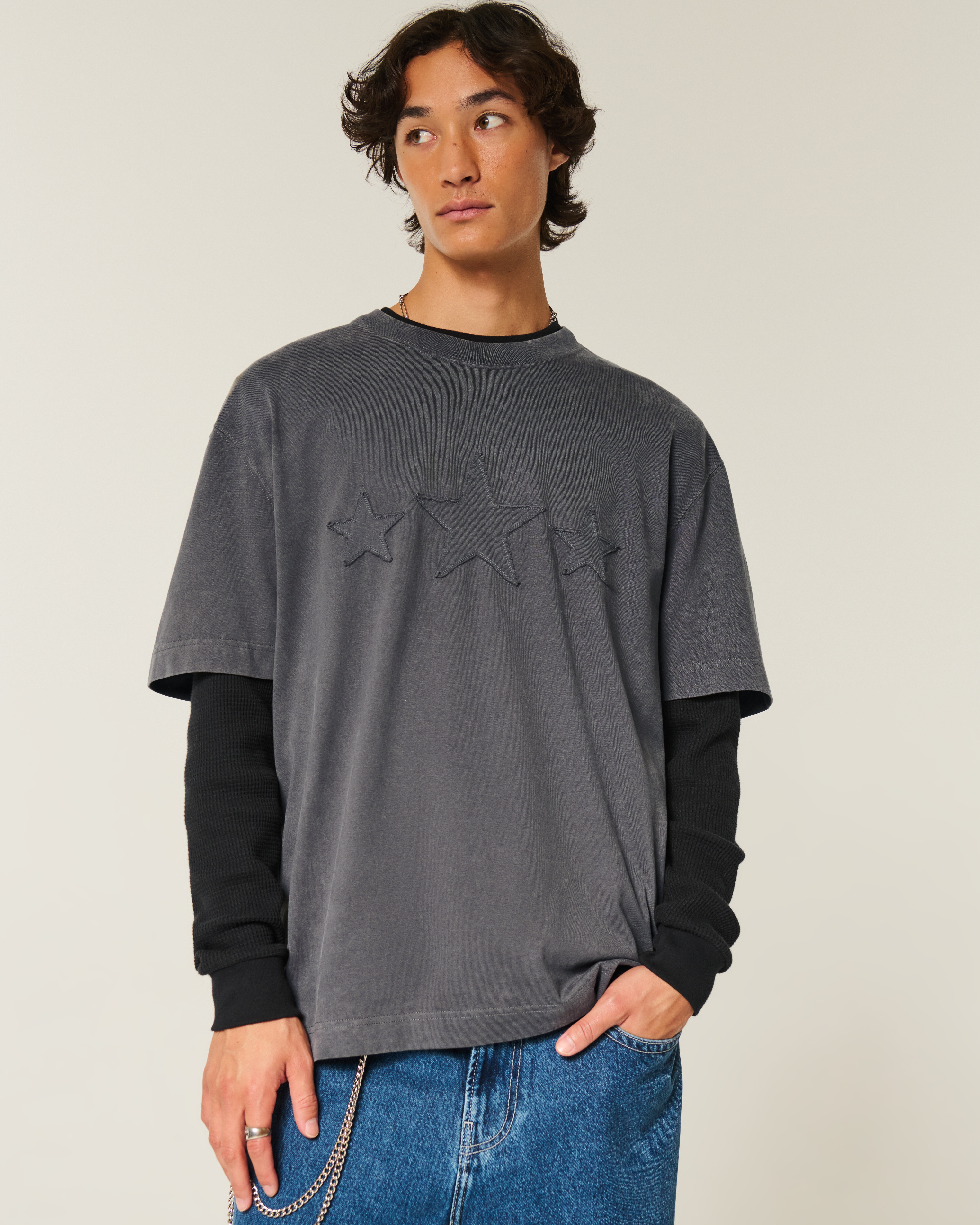 Boxy Heavyweight Star Graphic Tee
