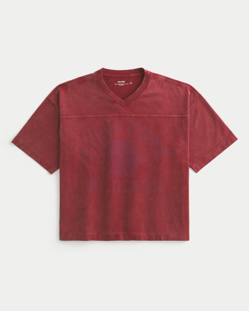 メンズ ヘビーウェイト バギー クロップ バーシティー