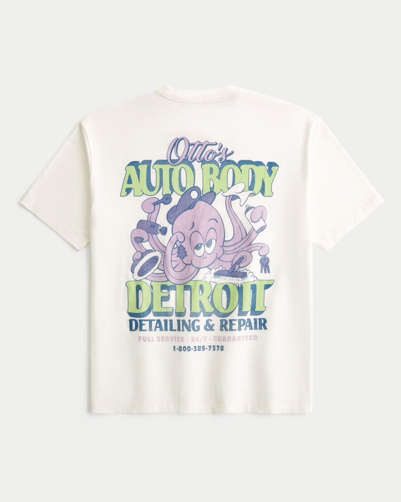 Men's Boxy Otto's Auto Body Graphic Tee | Men's Tops
