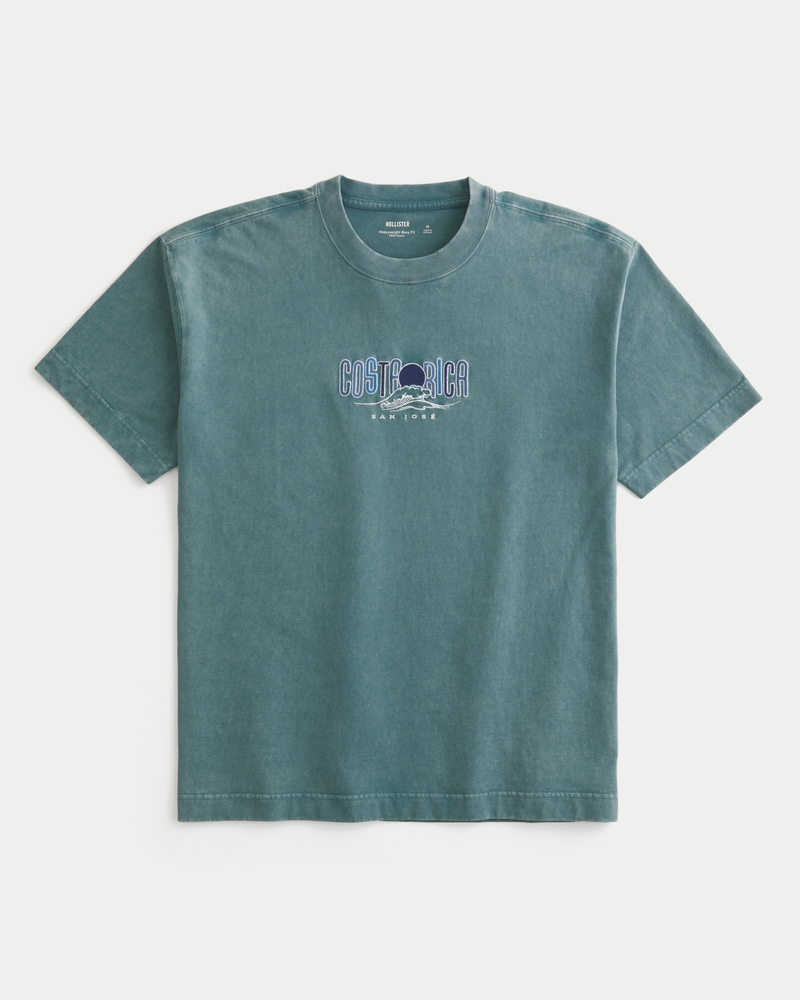 Boxy Heavyweight Costa Rica Graphic Tee