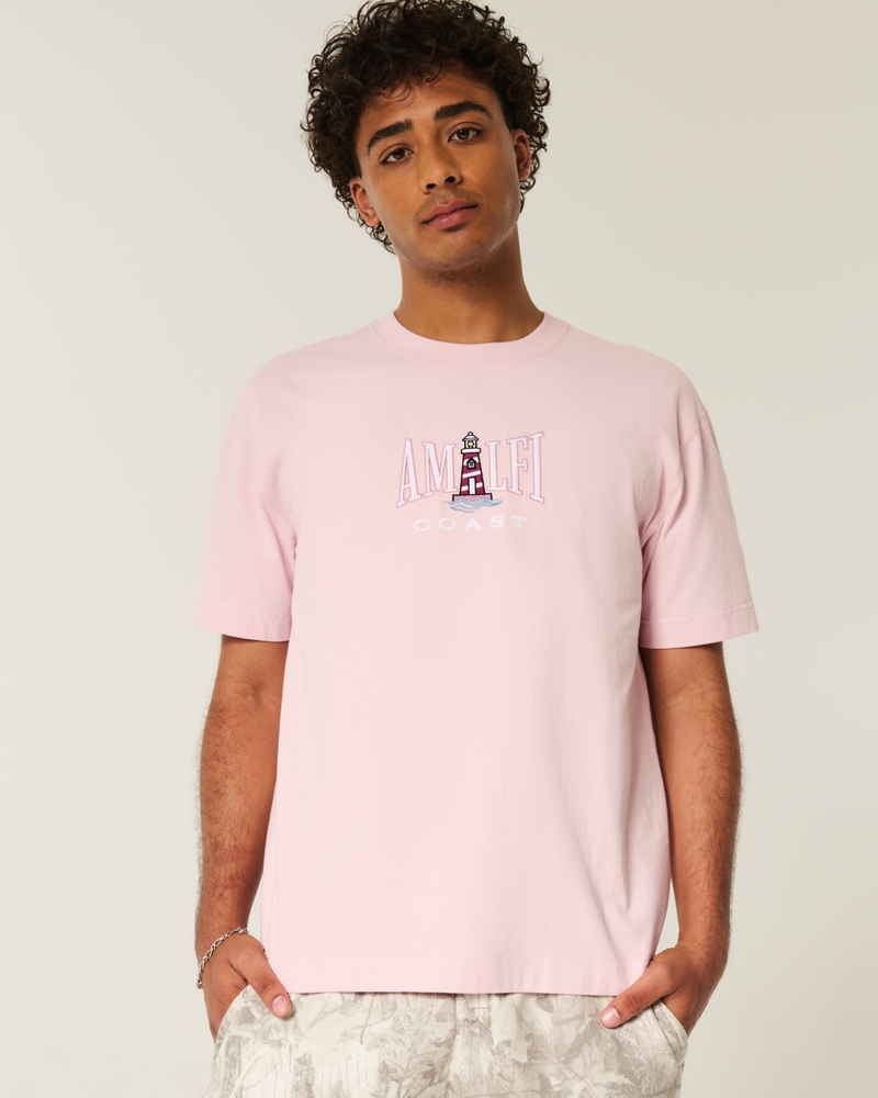 Men's Boxy Heavyweight Amalfi Coast Graphic Tee | Men's Sale