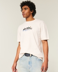 Boxy Heavyweight Croatia Graphic Tee