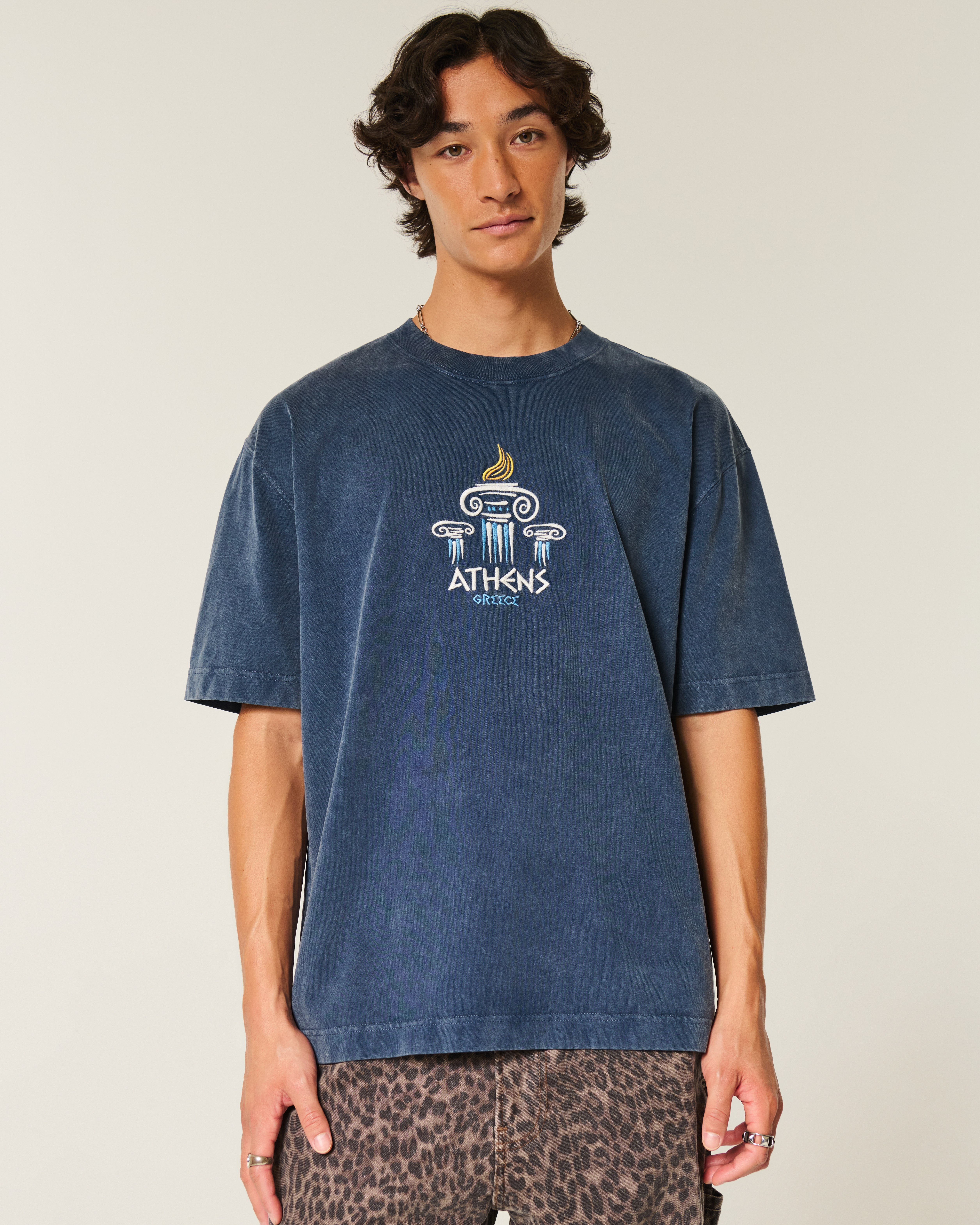 Boxy Heavyweight Athens Graphic Tee