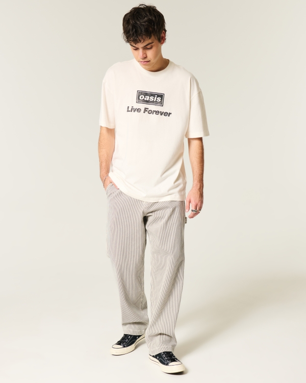 Boxy Oasis Graphic Tee, Cream view 2