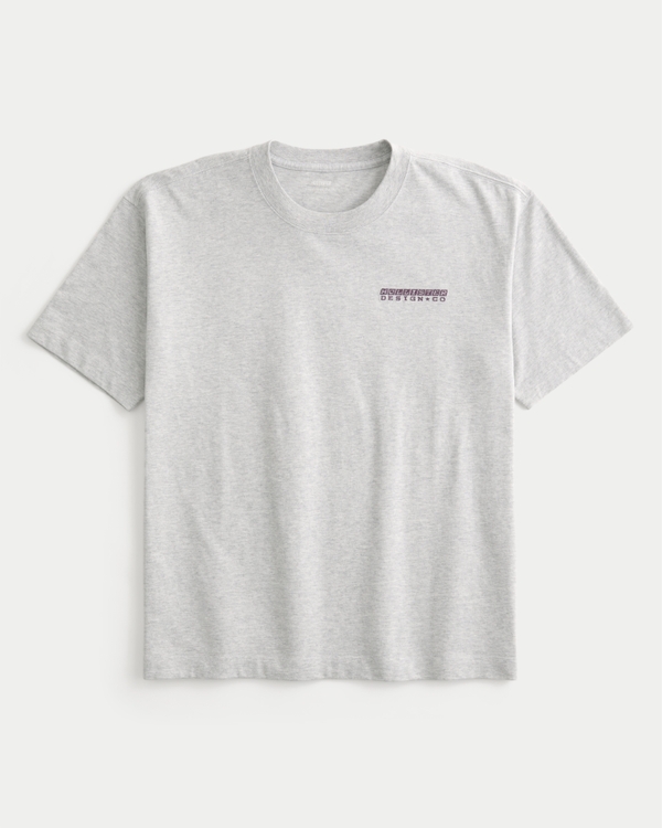 Hollister 半袖 クルーネック ロゴ バギー グラフィック Tシャツ メンズ バギー ロゴグラフィックTシャツ | メンズ トップス