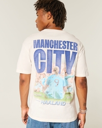 Fanion Vintage Manchester City 24x16cm Des Années 60/70 – Collector Rare Blues/Citizens
