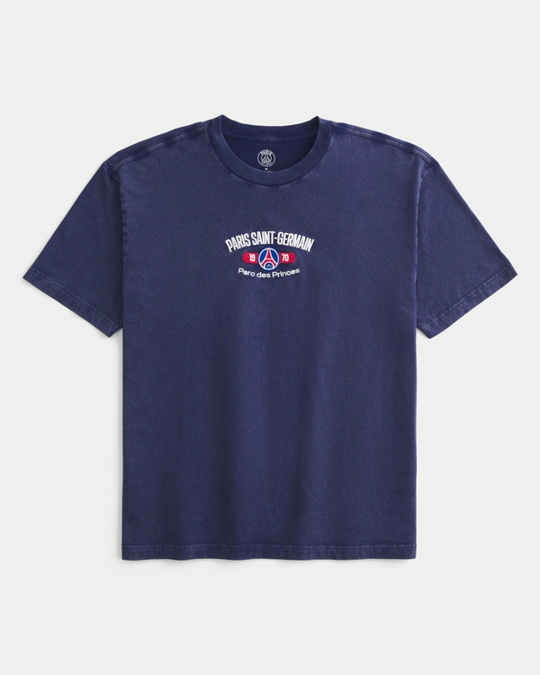 Paris Saint-Germain F.C. Graphic Tee, Washed Navy view 1