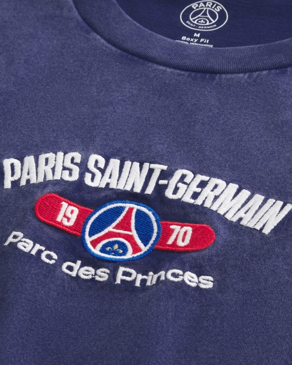 Paris Saint-Germain F.C. Graphic Tee, Washed Navy view 2