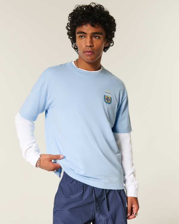 Argentine Football Association Graphic Tee, Light Blue view 1
