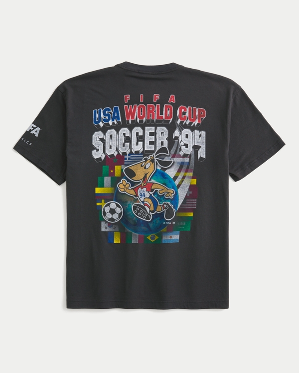 FIFA World Cup USA 1994 Graphic Tee, Faded Black view 1