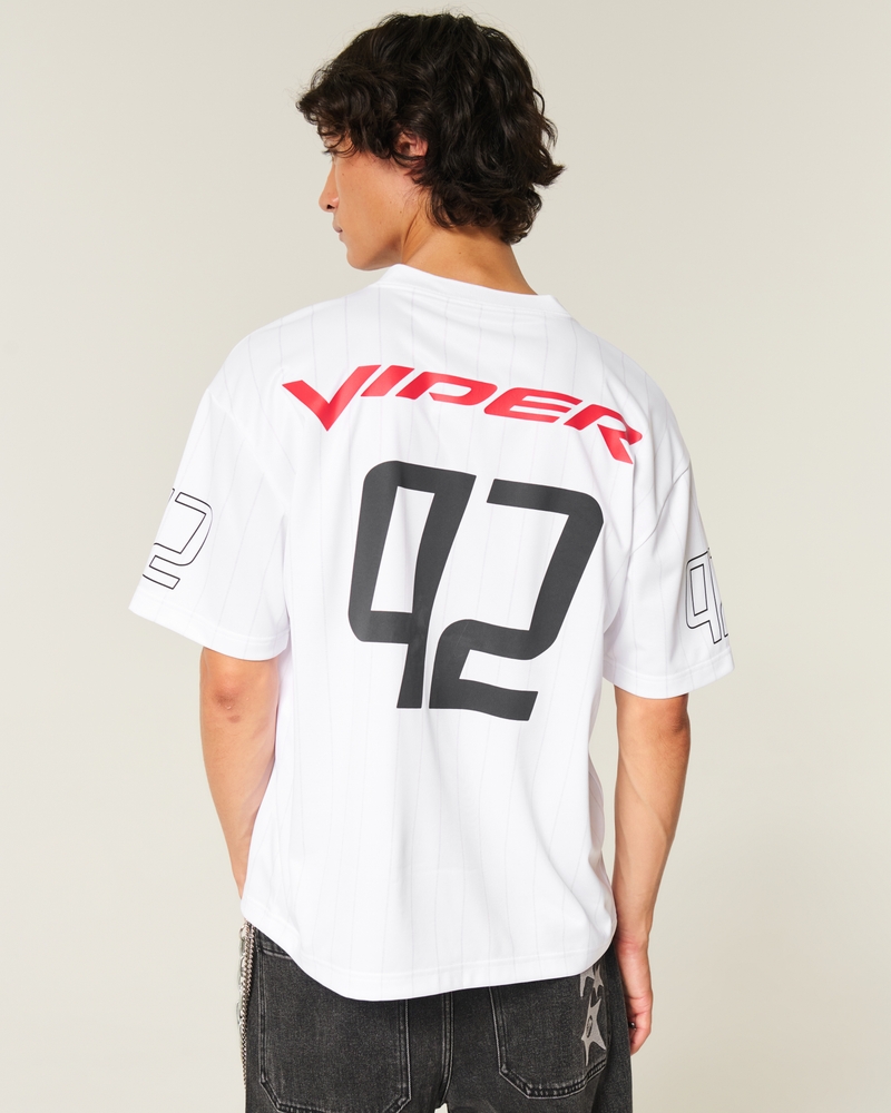 Men's Boxy Dodge Viper Graphic Soccer Jersey | Men's Clearance