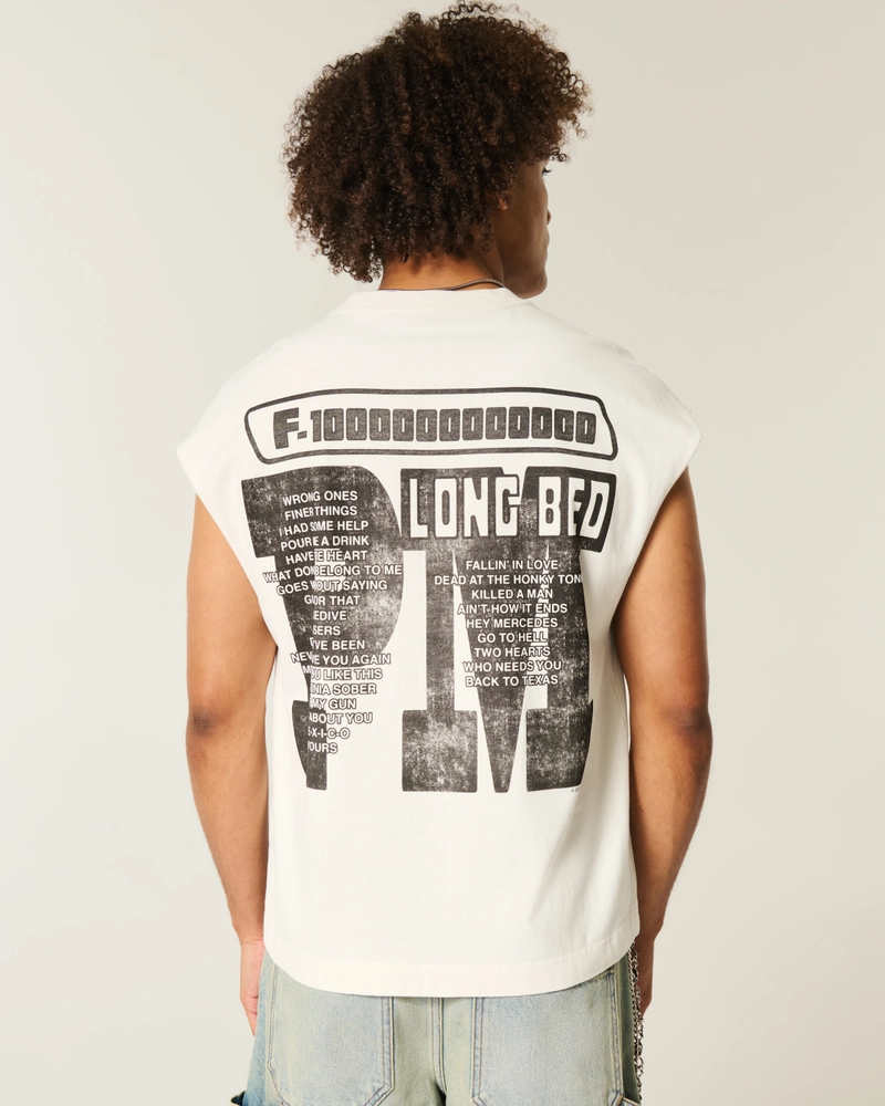 Boxy Heavyweight Post Malone Graphic Tank