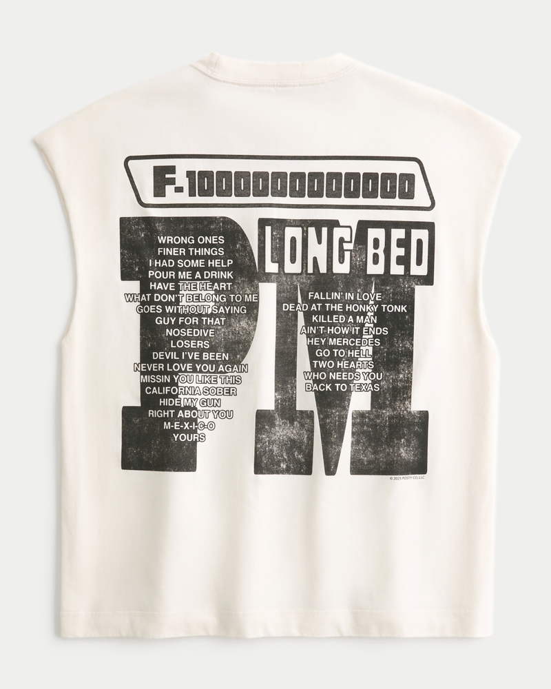 Men's Boxy Heavyweight Post Malone Graphic Tank Men's Tops