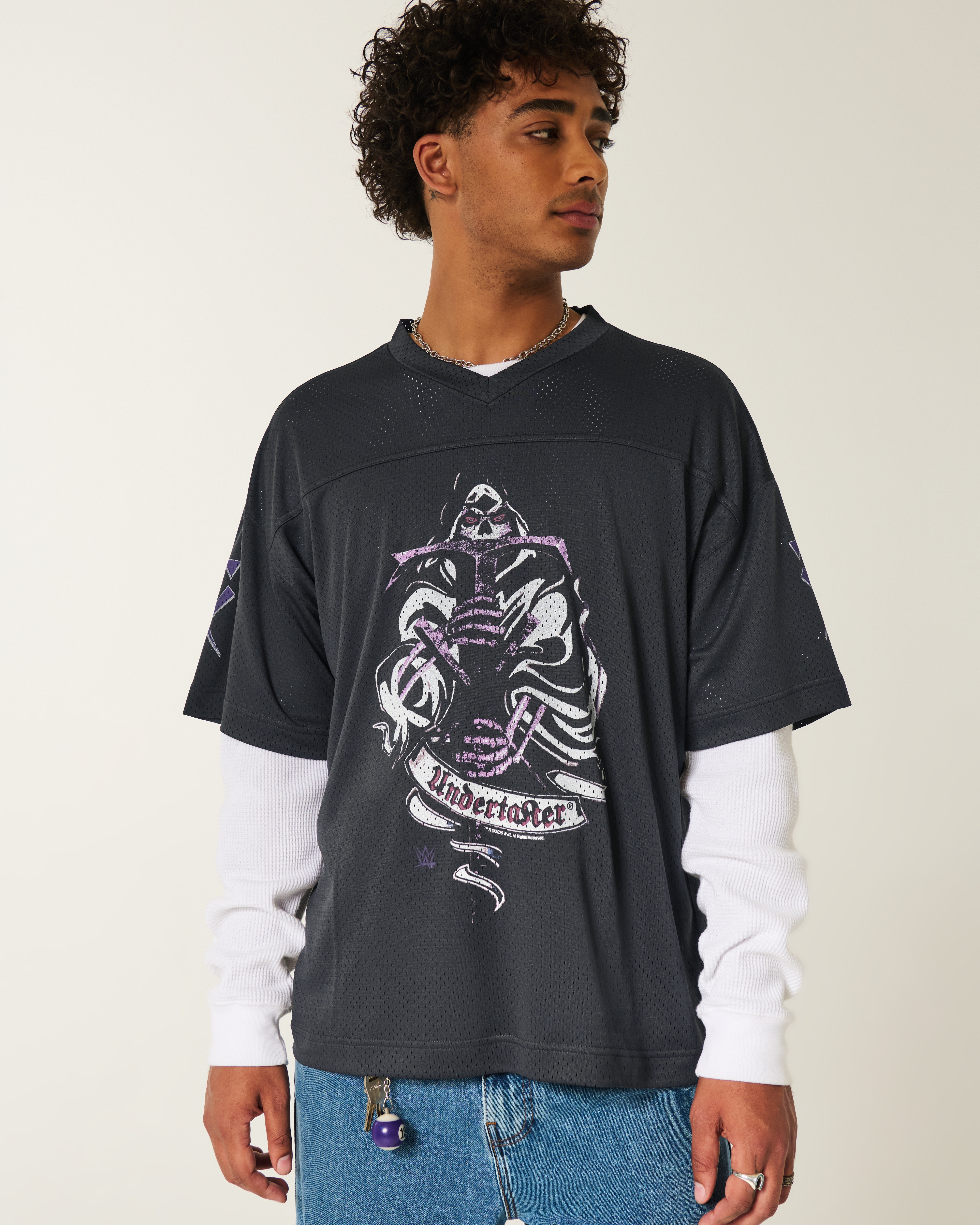Baggy Undertaker Graphic Football Jersey