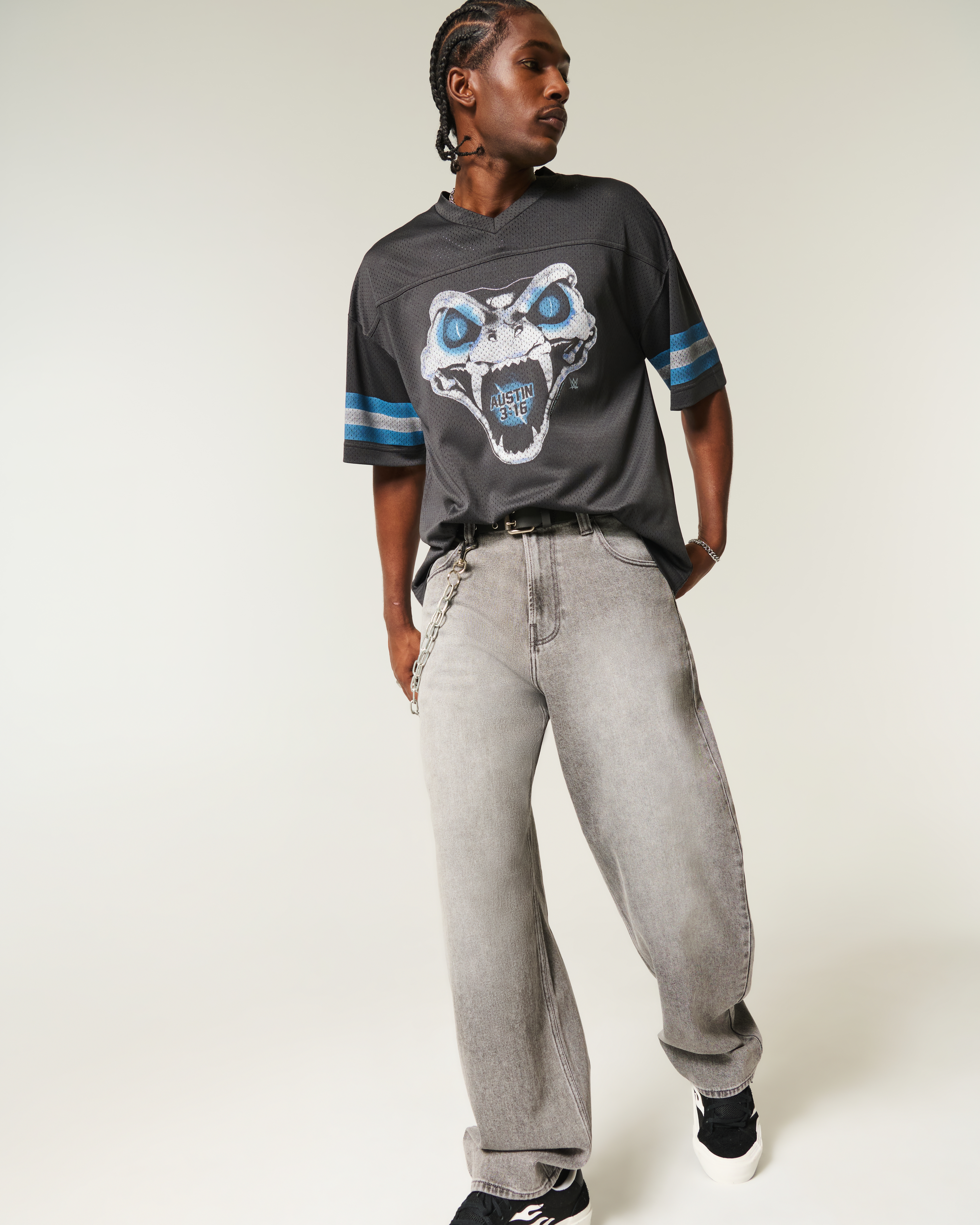 Baggy Stone Cold Steve Austin Graphic Jersey