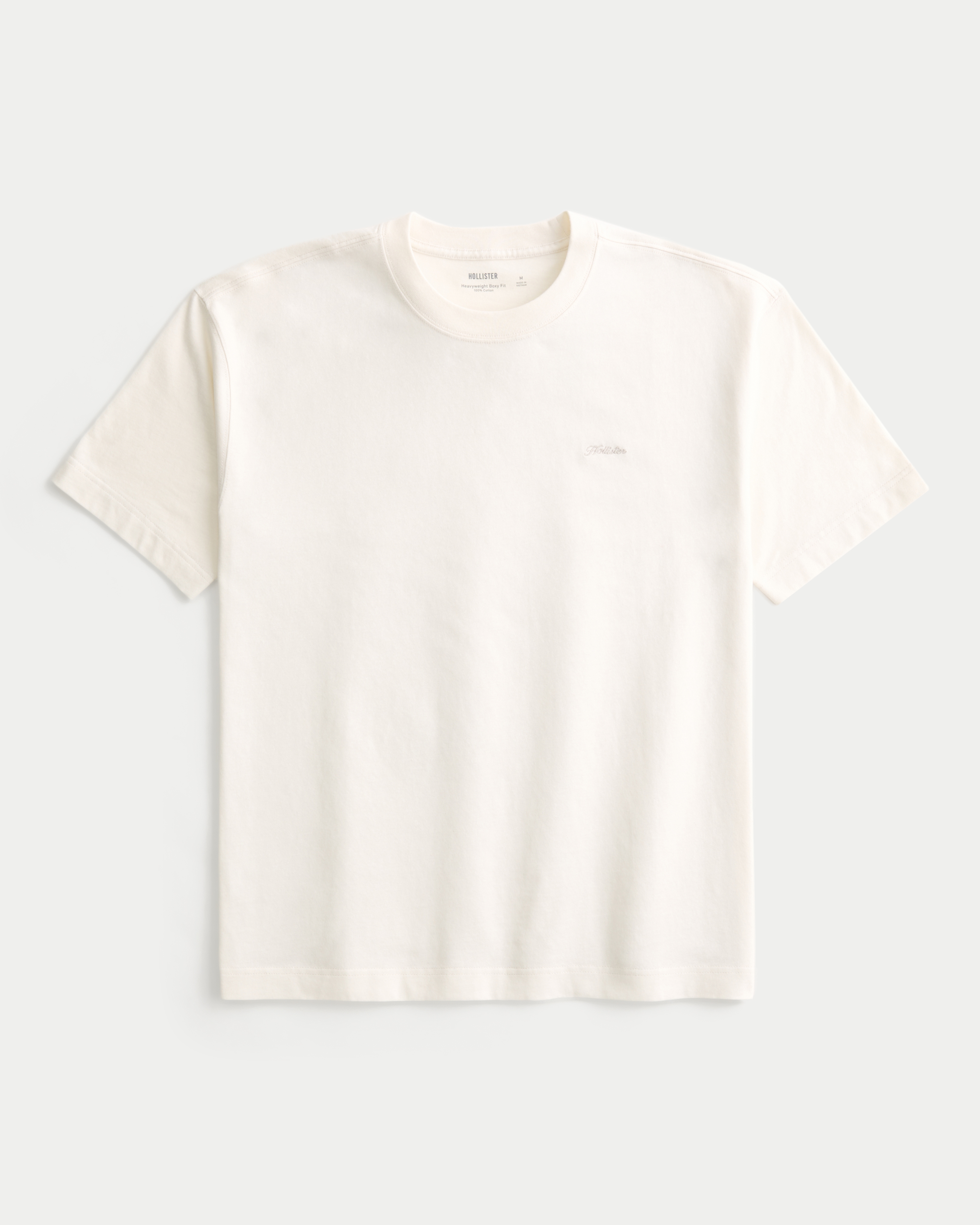 Boxy Heavyweight Micro Logo Crew T-Shirt