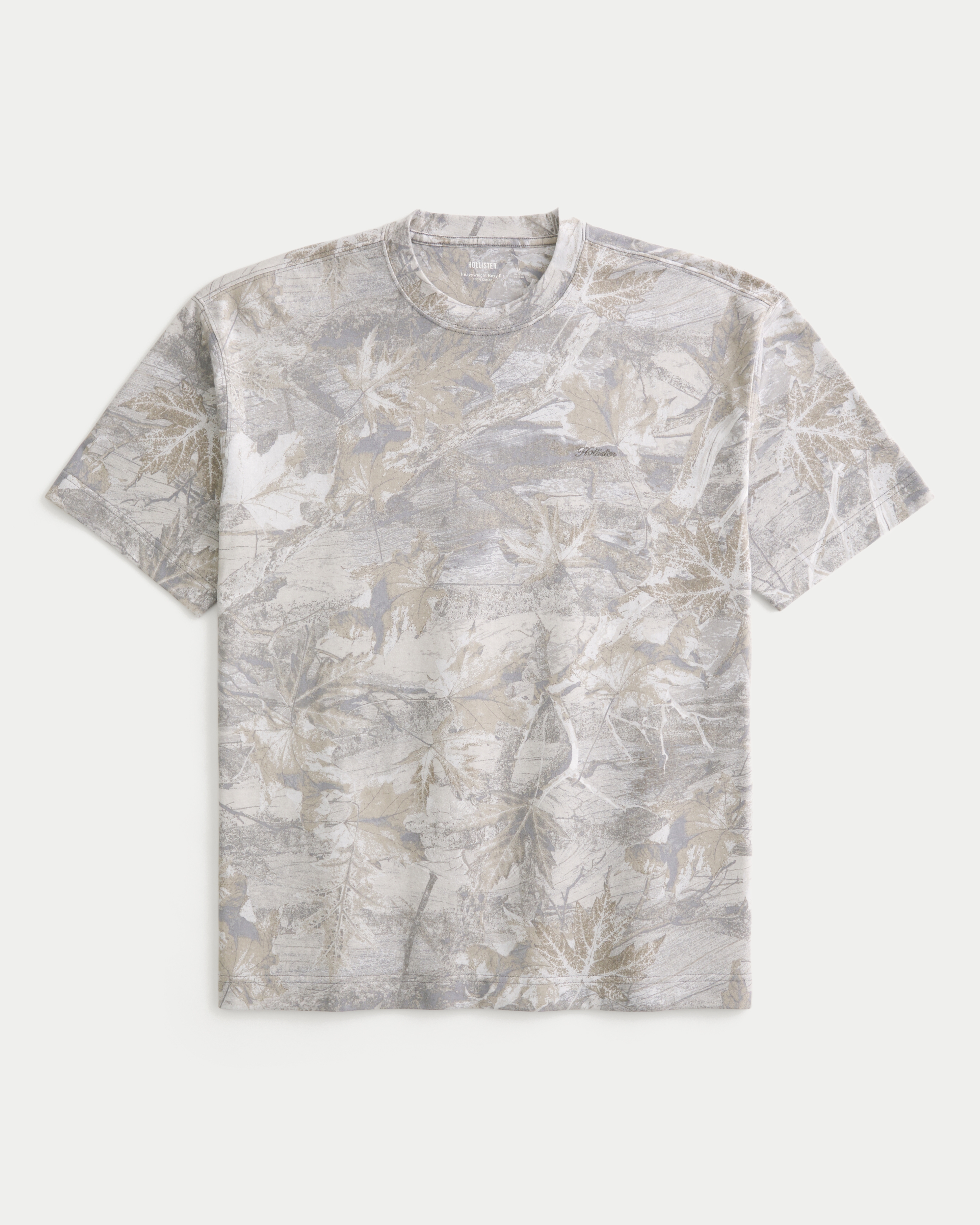 Boxy Heavyweight Micro Logo Crew T-Shirt