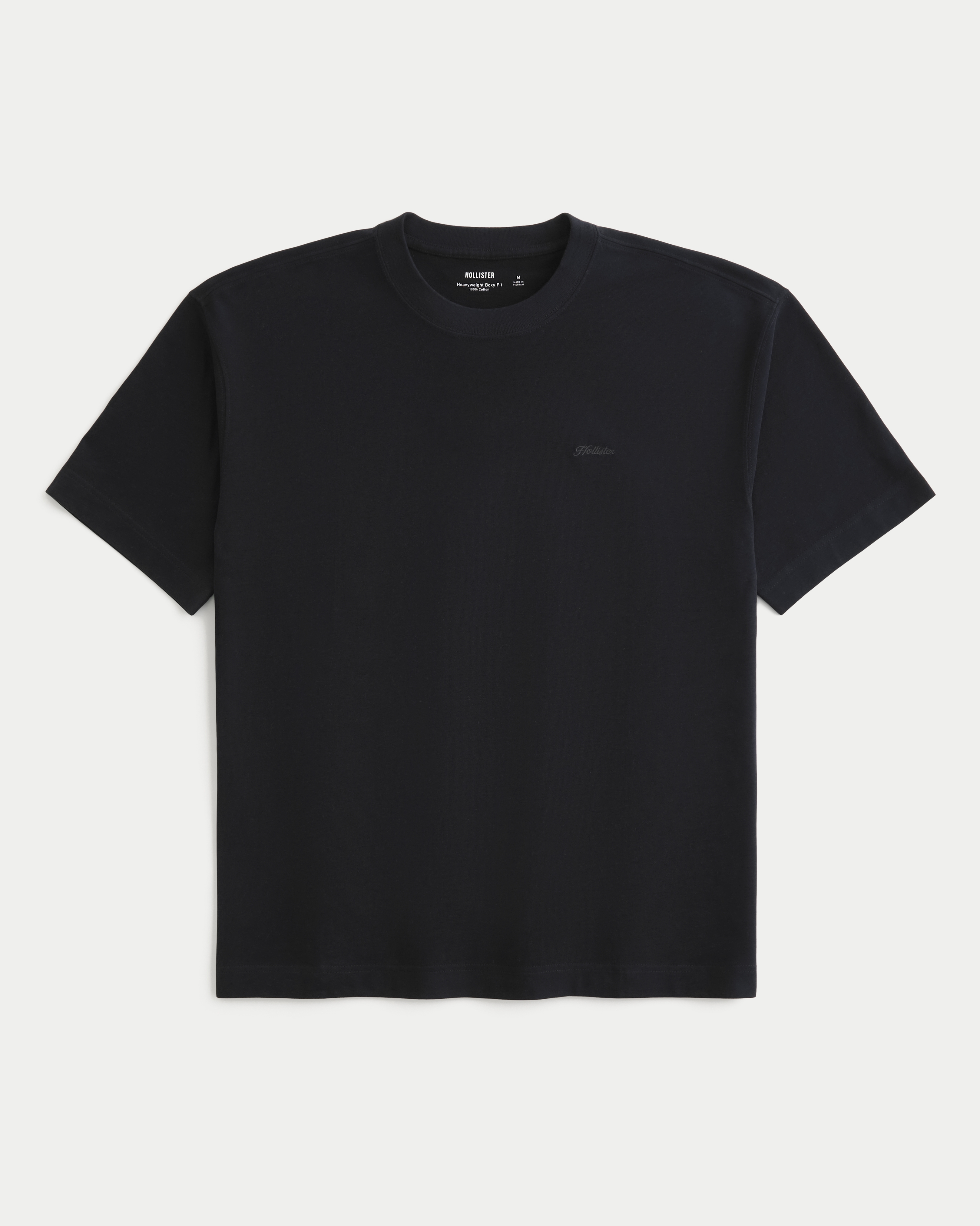 Boxy Heavyweight Micro Logo Crew T-Shirt