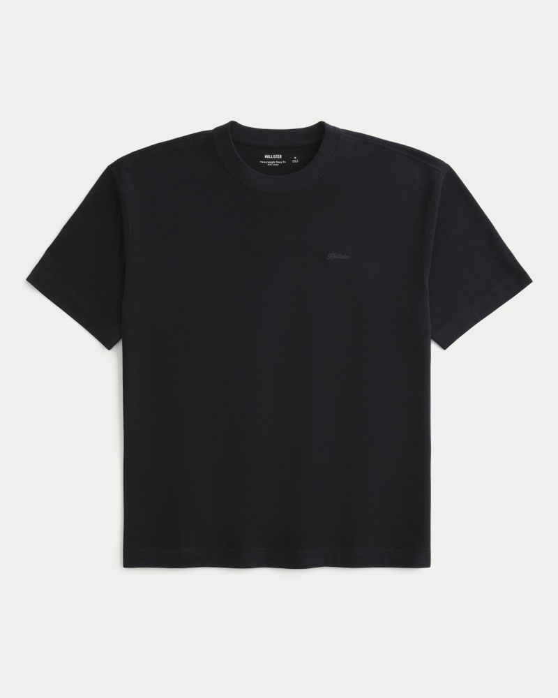 Boxy Heavyweight Micro Logo Crew T-Shirt