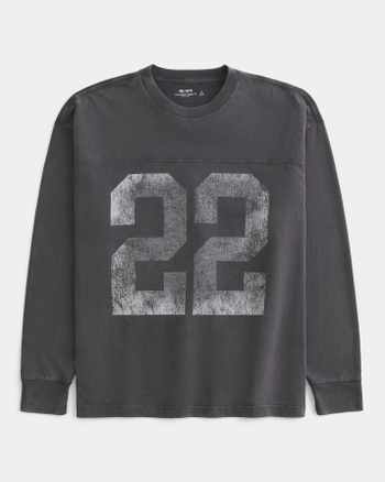 Men's Boxy Heavyweight Long-Sleeve 22 Graphic Tee | Men's