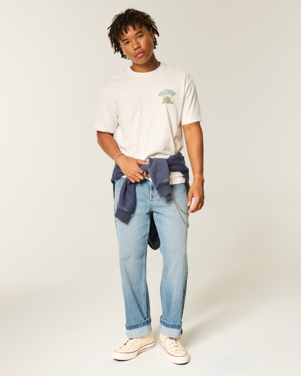 Baggy Cotton Hollywood Haunts Graphic Tee