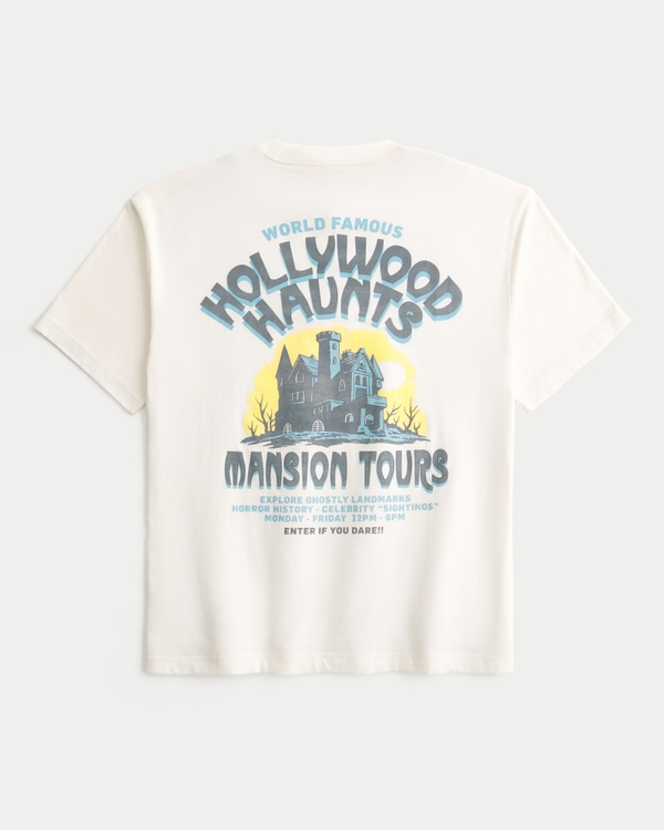 Baggy Cotton Hollywood Haunts Graphic Tee