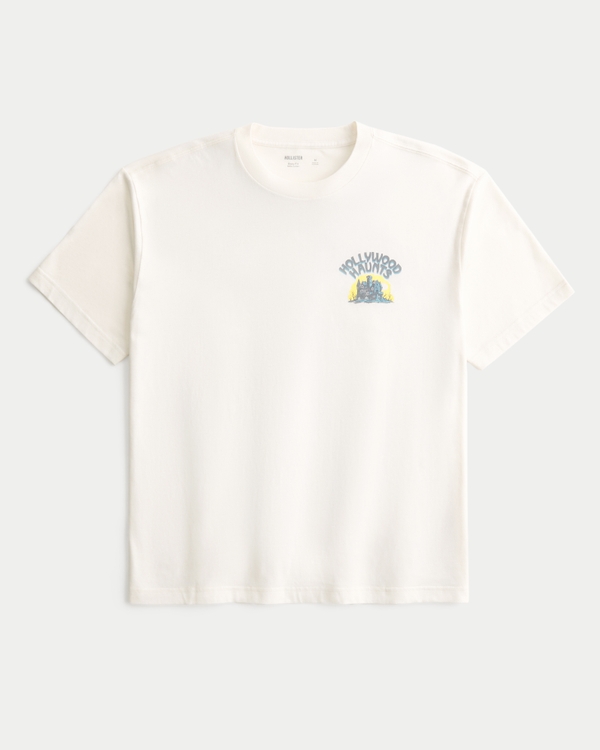 Baggy Cotton Hollywood Haunts Graphic Tee