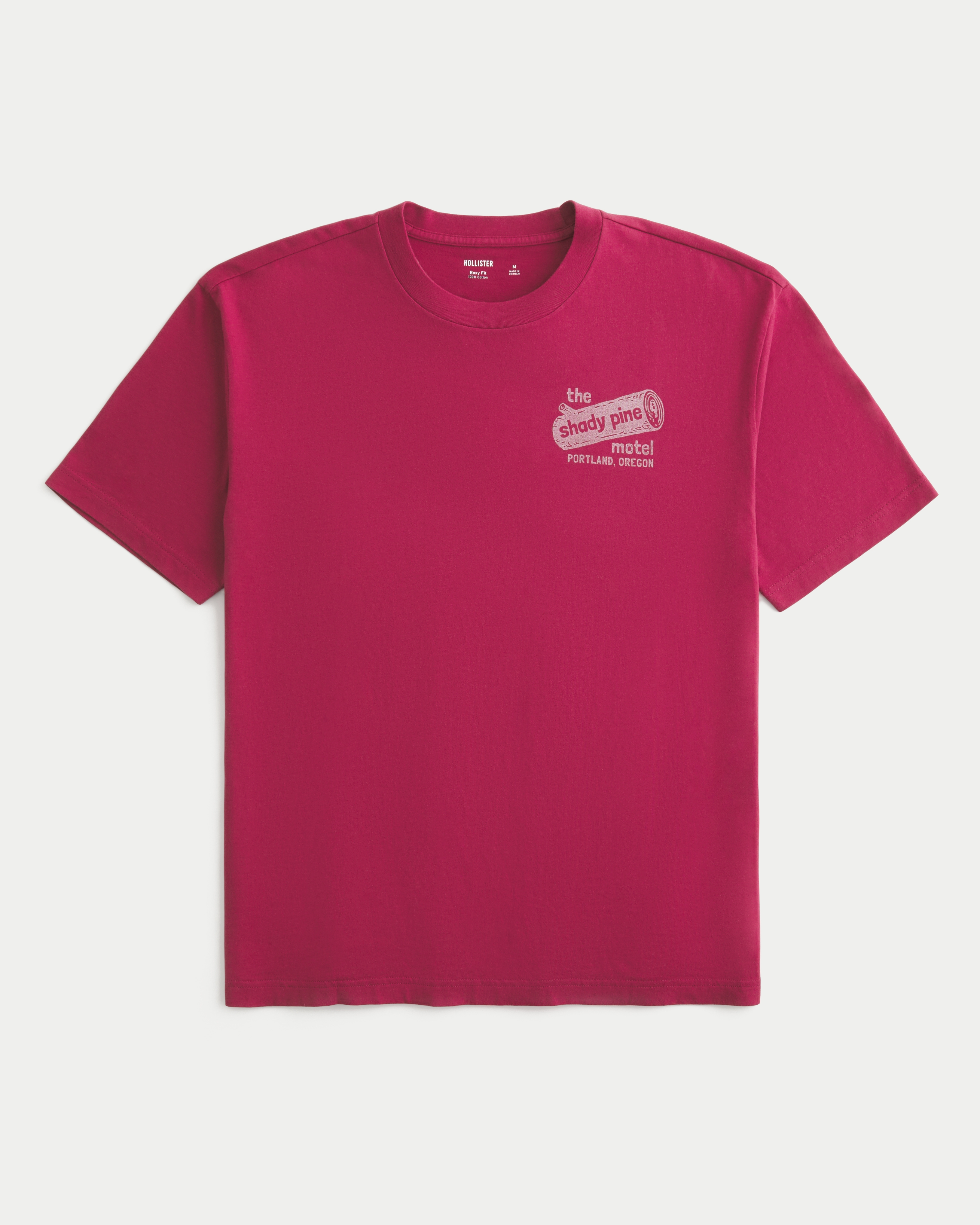 Baggy Cotton Shady Pine Motel Graphic Tee