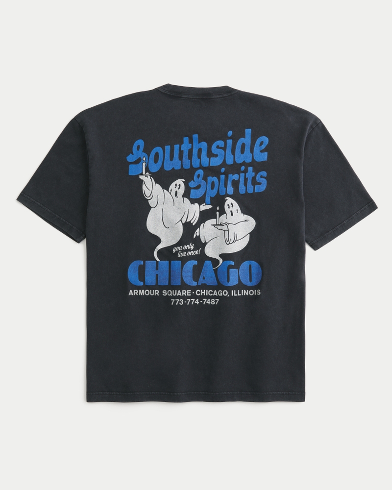 Baggy Cotton Southside Spirits Graphic Tee