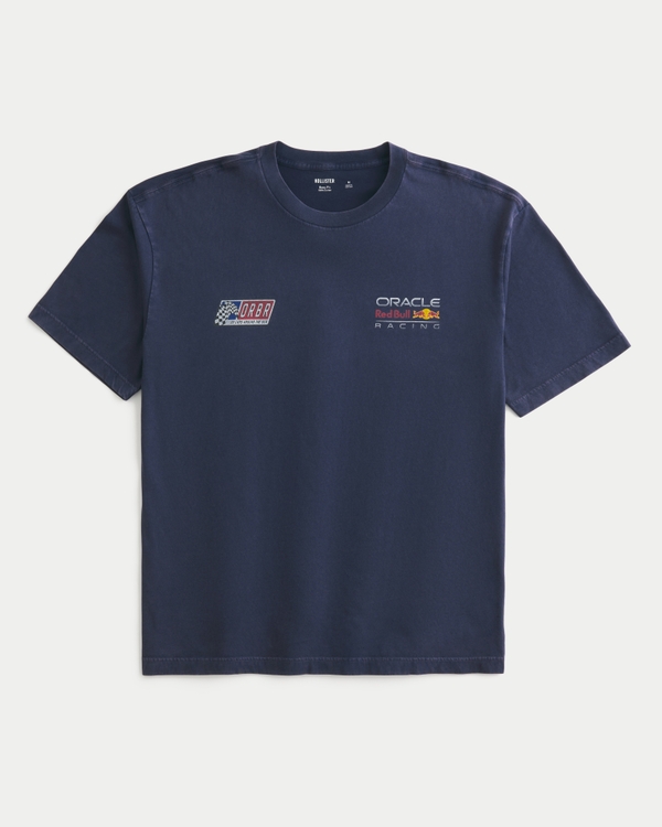 Boxy Oracle Red Bull Racing Graphic Tee, Deep Navy view 2