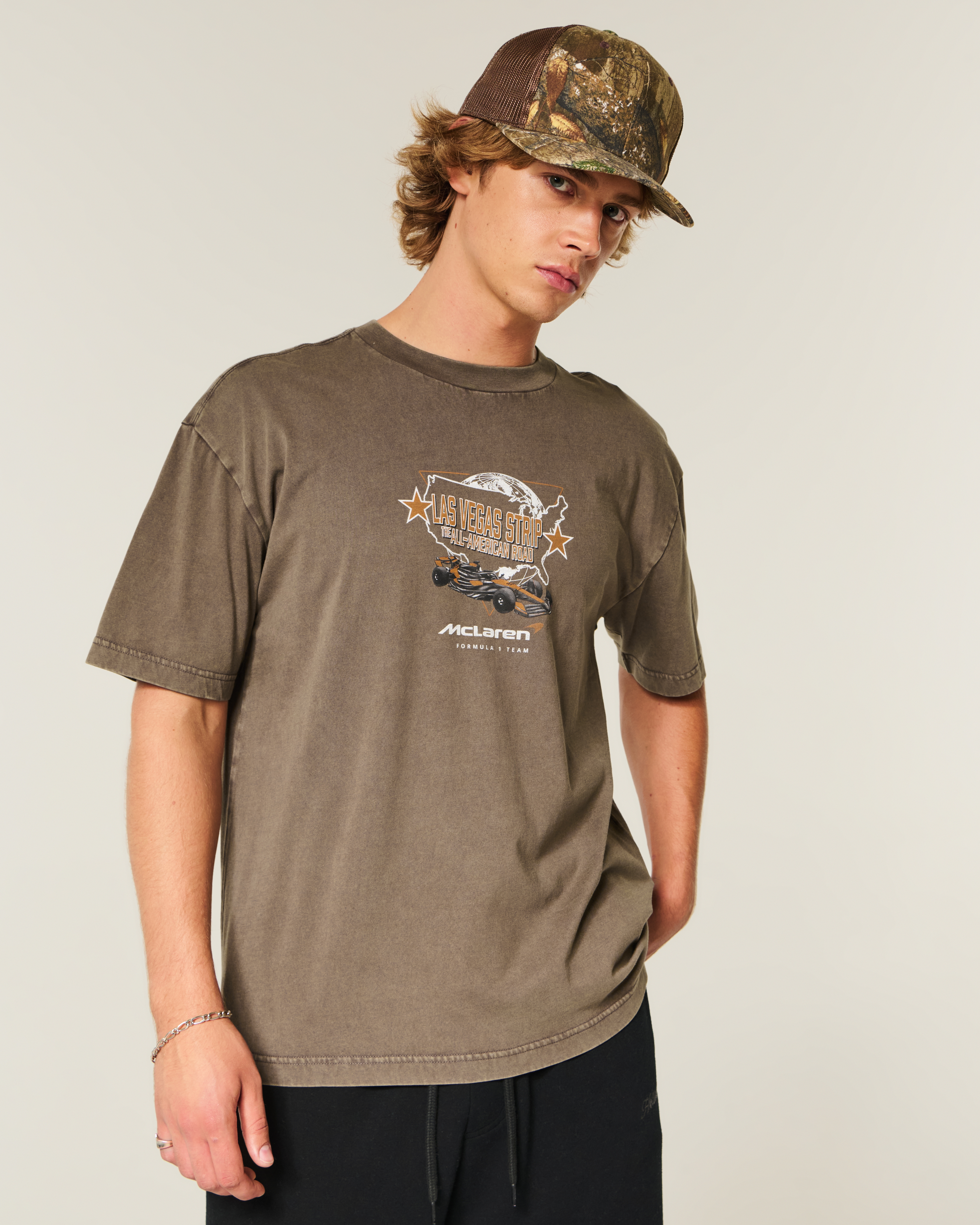 Boxy Cotton McLaren Graphic Tee