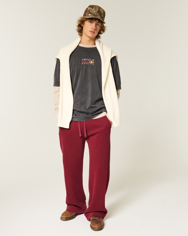 Boxy Oracle Red Bull Racing Graphic Tee, Faded Black view 2