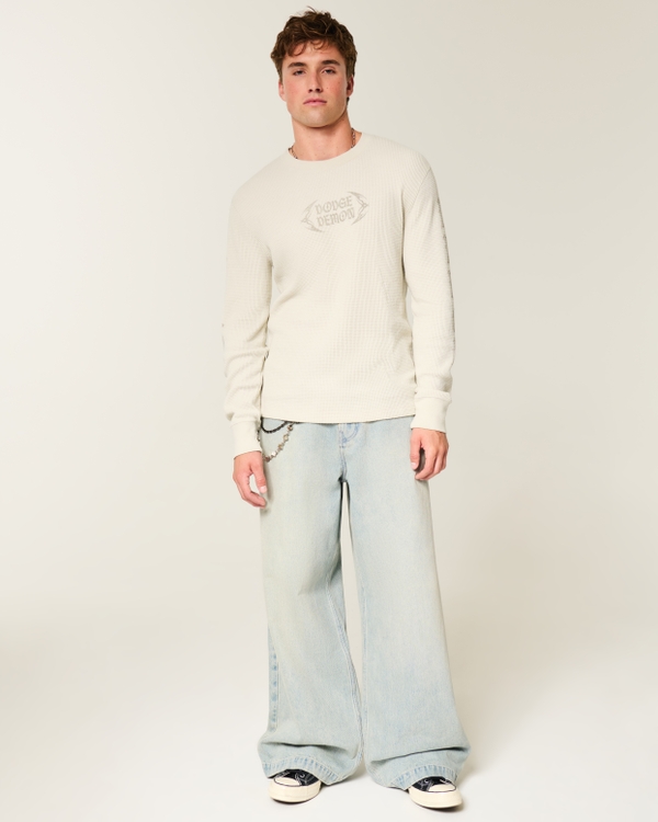 Thermal Dodge Demon Graphic Shirt, Cream view 2