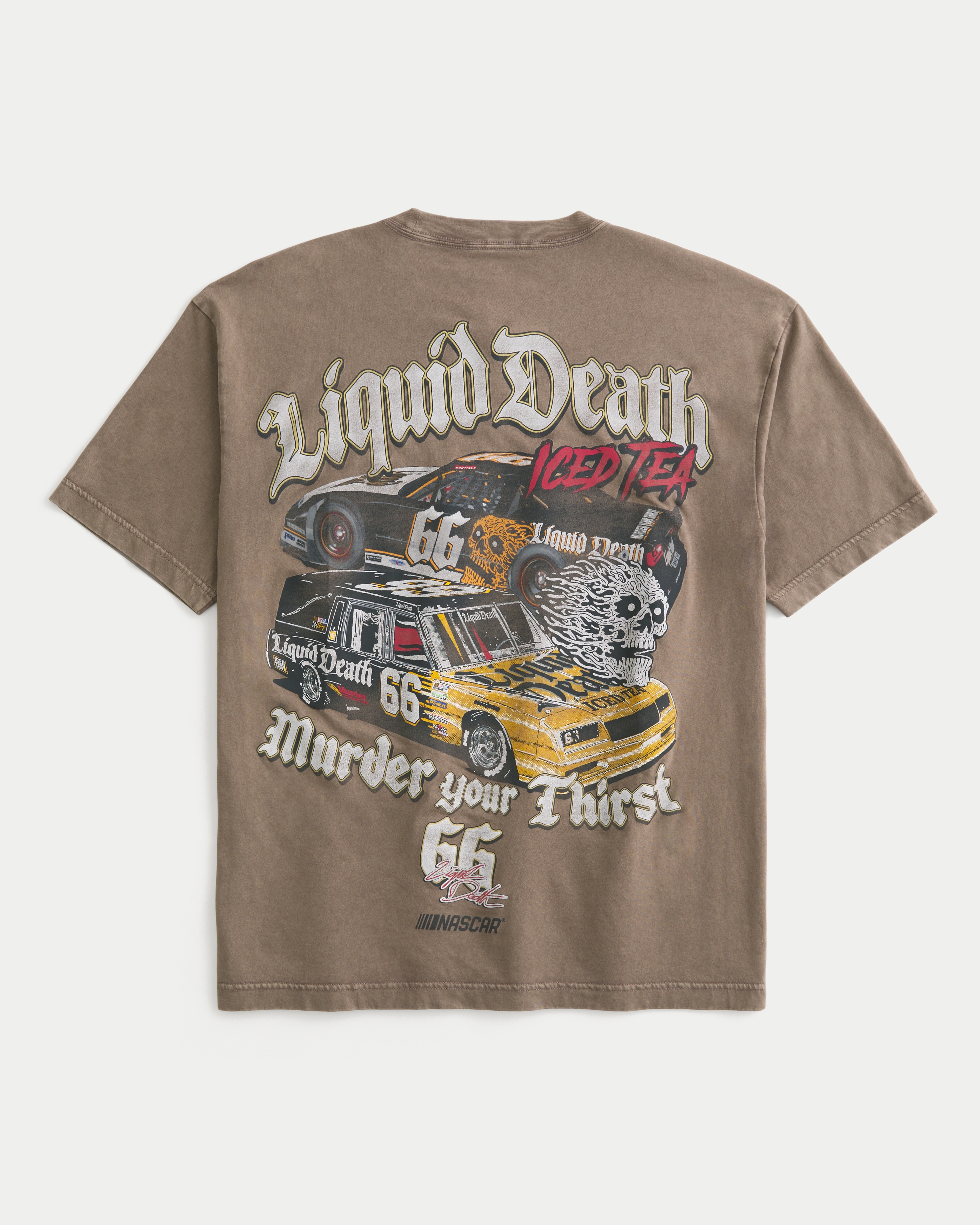 Boxy NASCAR Liquid Death Graphic Tee