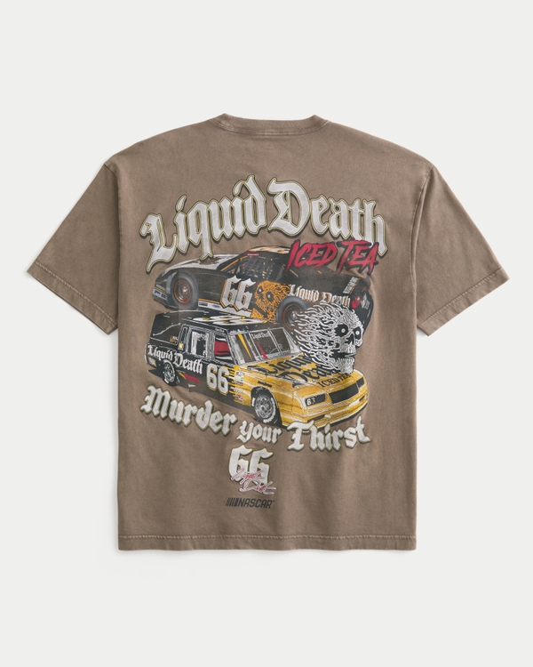 Boxy NASCAR Liquid Death Graphic Tee