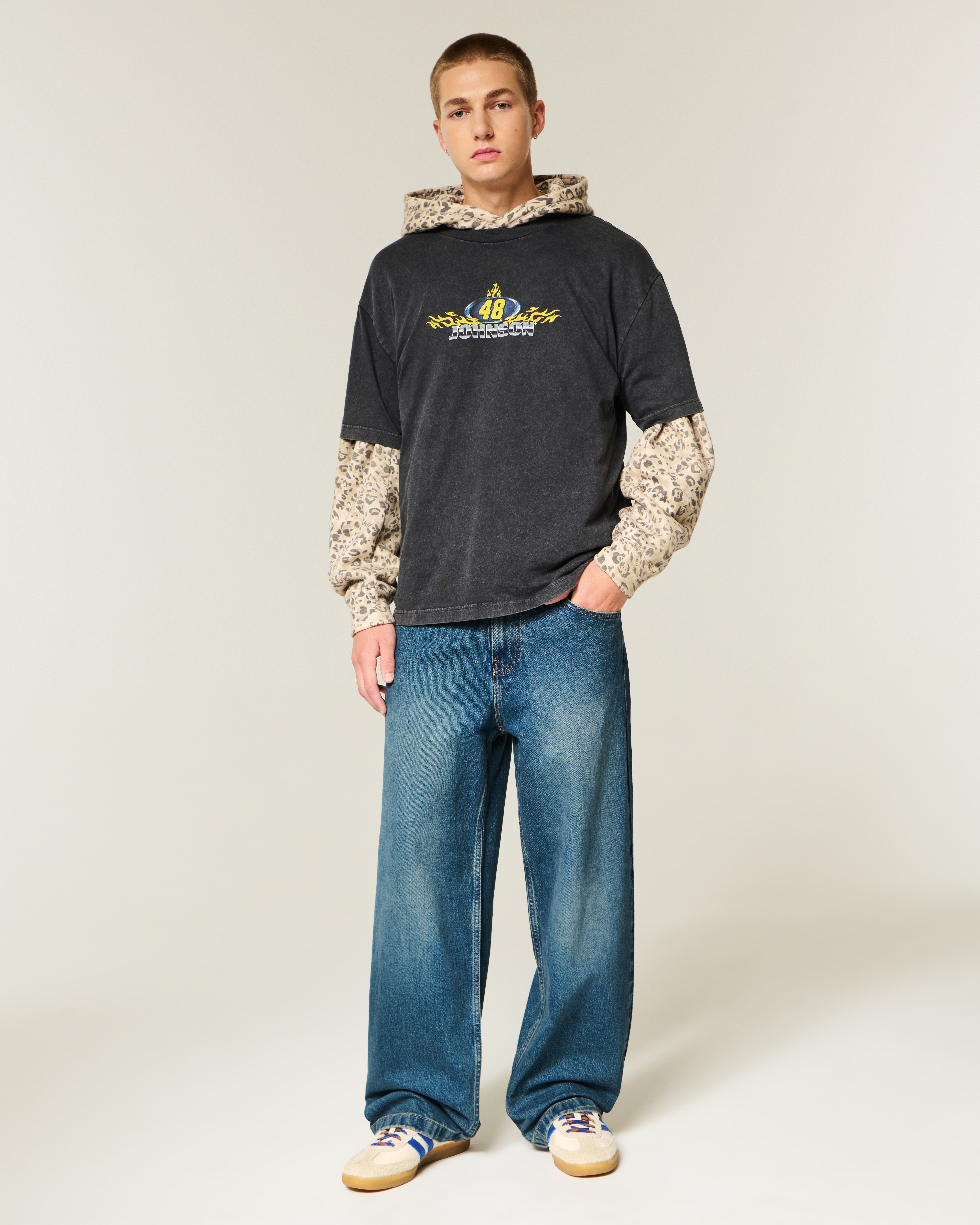 Boxy Jimmie Johnson Team Lowe's NASCAR Graphic Tee