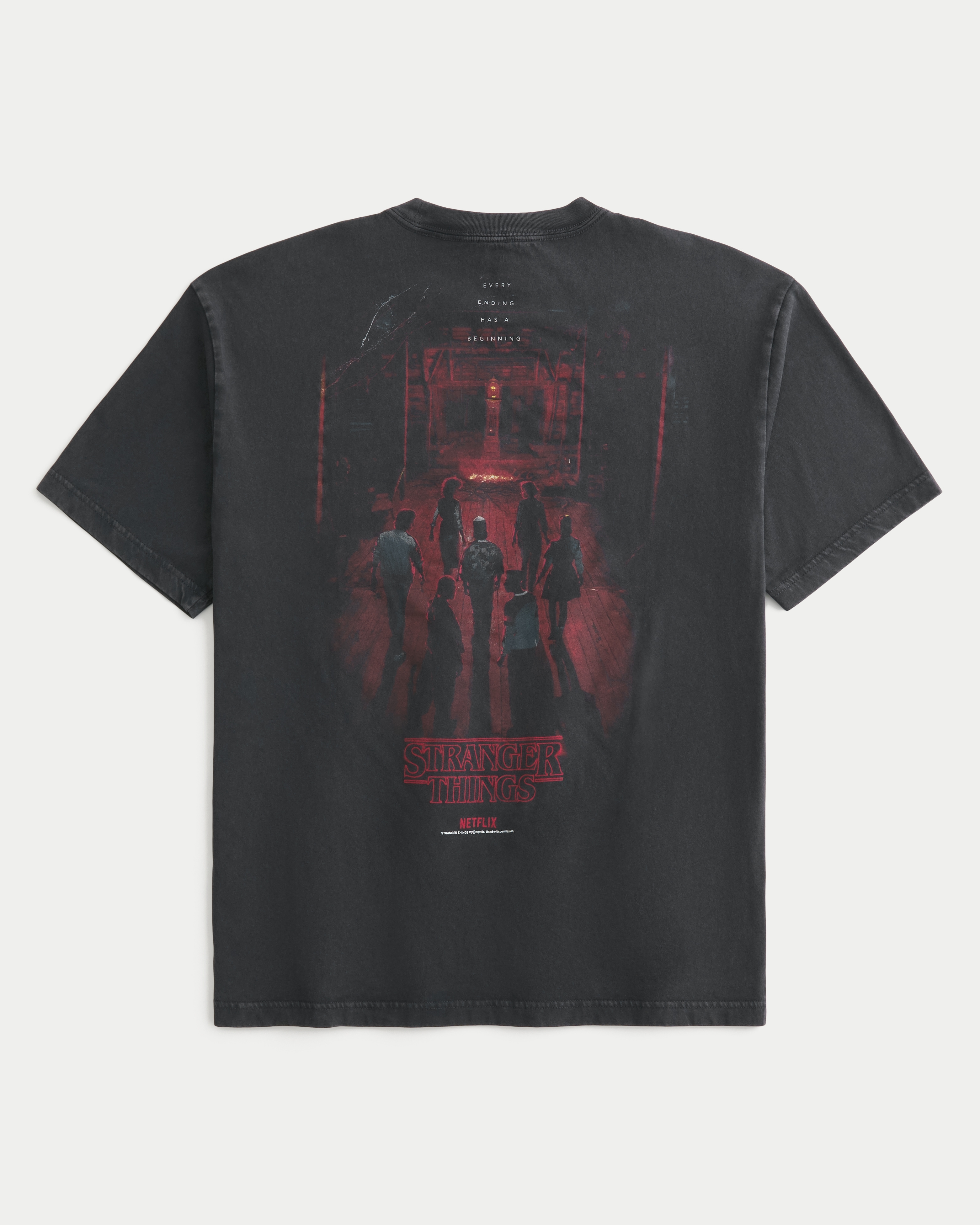 Boxy Cotton Stranger Things Graphic Tee