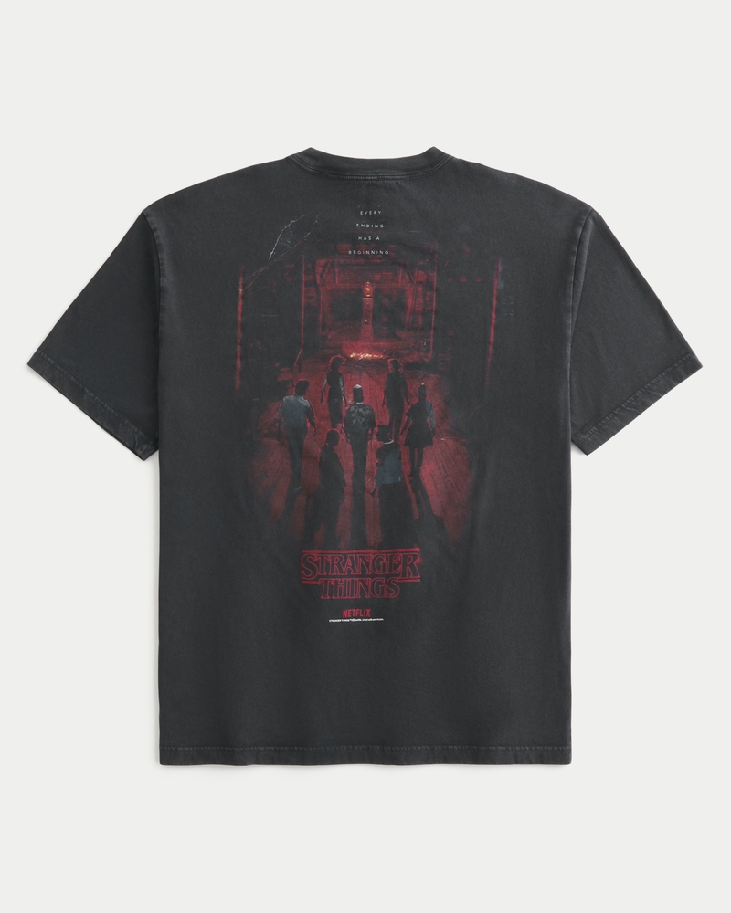 Boxy Cotton Stranger Things Graphic Tee