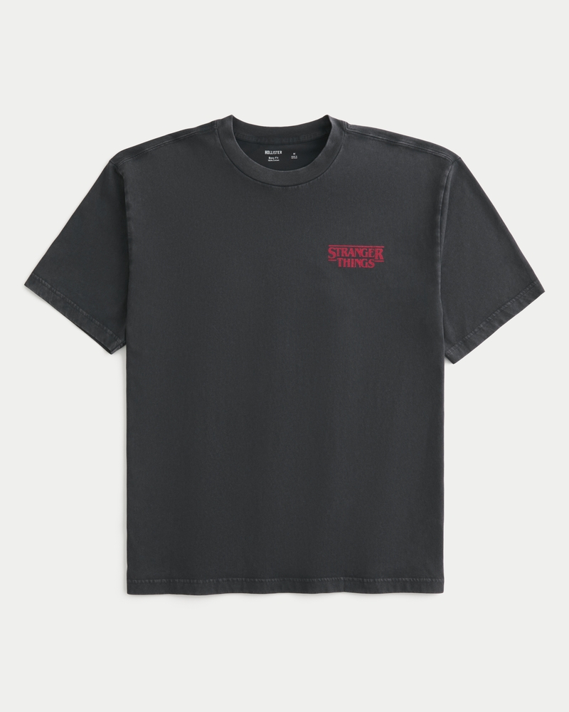 Boxy Cotton Stranger Things Graphic Tee